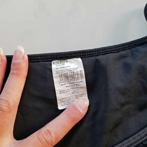 Cute Black String Bikini with Ruffles - Picture 6 of 6